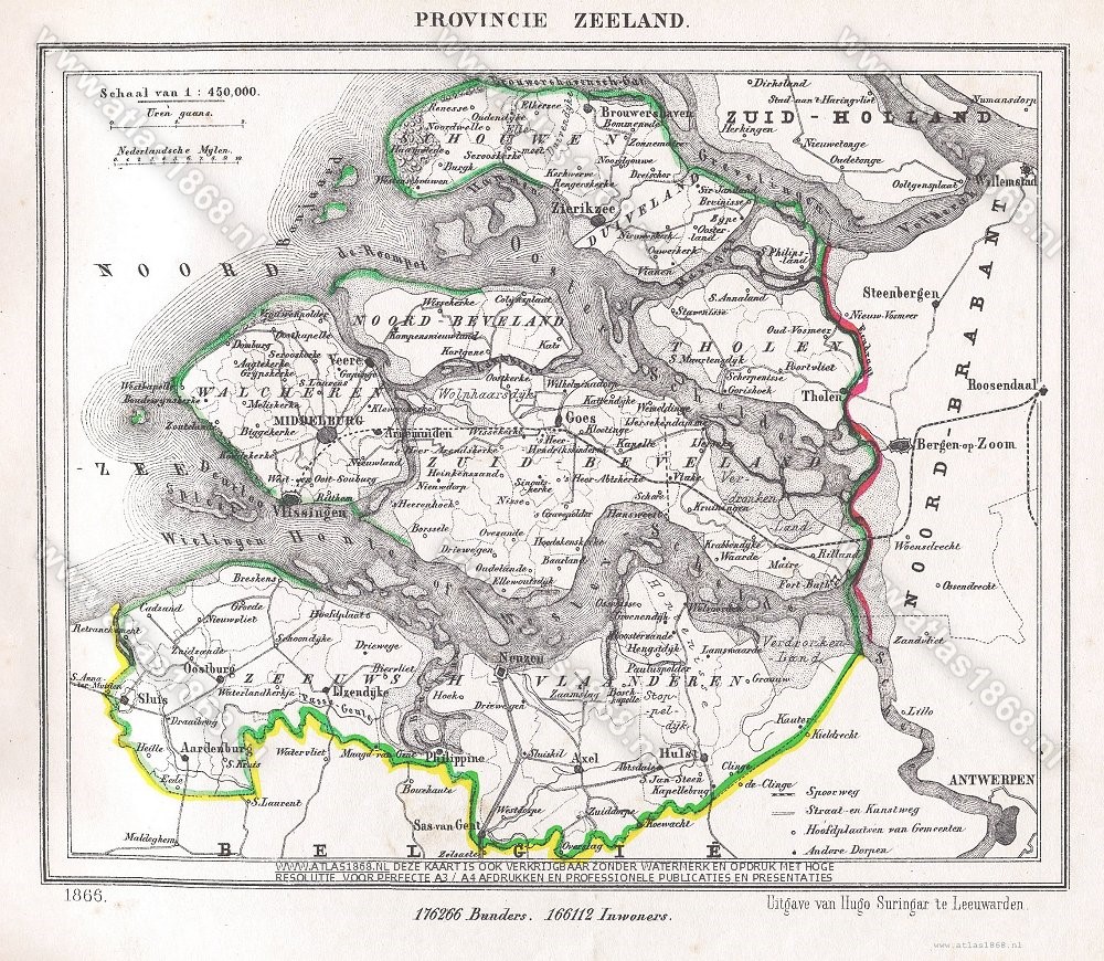 Oude Kaart Zeeland Kopen Vogels